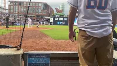 Ripken is the official bat dog for the Durham Bulls ⚾️