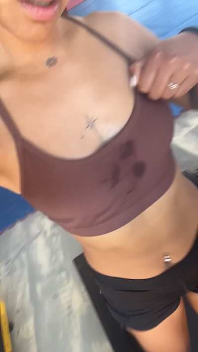 my sweaty little tits 