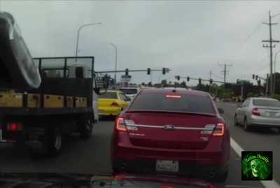 plane crash caught on dashcam