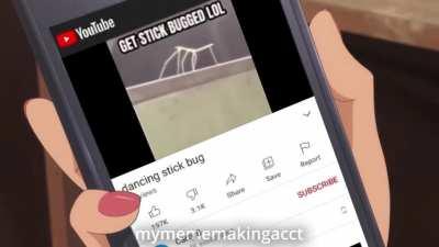 Nagatoro gets Stickbugged [Ijiraide, Nagatoro-san]