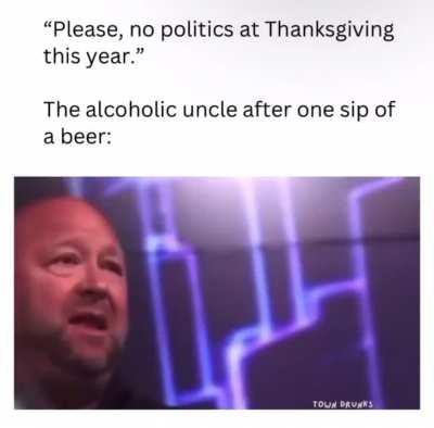 Seriously guys, lay off the clams this holiday season.