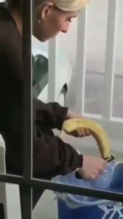 HMC as I try to peel a banana