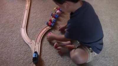 Kid wants his own way