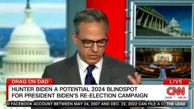 CNN host Jake Tapper admits 