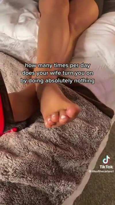 It's the toes for me