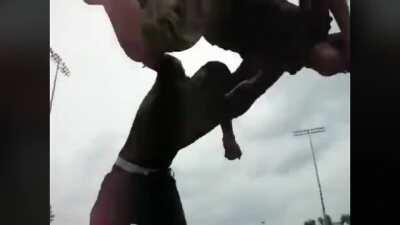 Throw back to the time Akon pulled a fan on stage just to throw him off.