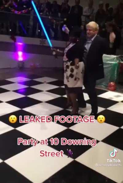 Boris Johnson at 10 Downing Street party