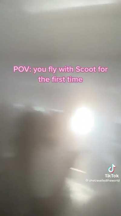 Scoot airlines.. where someone leaves a window open!