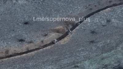 UA soldiers clearing a trench