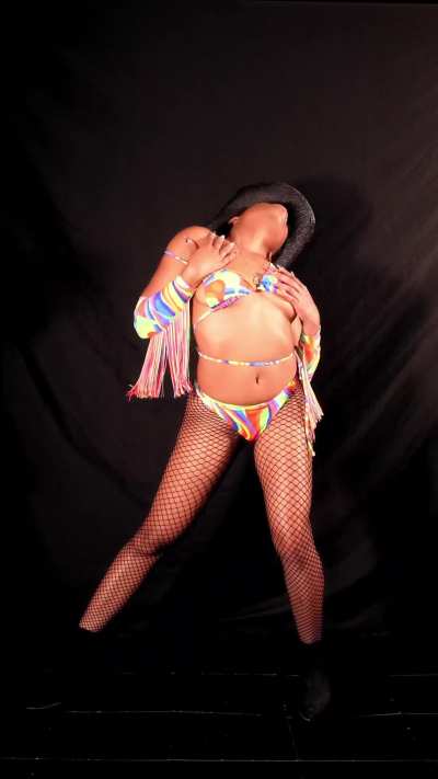 This goddess is ready to strip for you