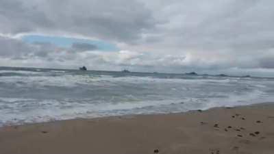 An amphibious detachment is moving in the direction of Odessa: 4 large landing ships and 3 missile boats - the General Staff of the Armed Forces of Ukraine.