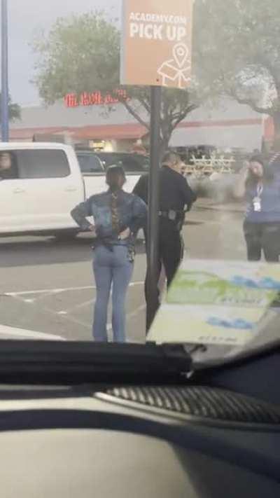 Getting caught and arrested for shoplifting.