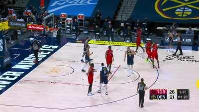 [Highlight] Jokic with the ridiculous and1 from 3