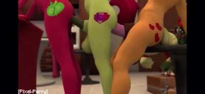 Futanari/shemale 3d my little pony