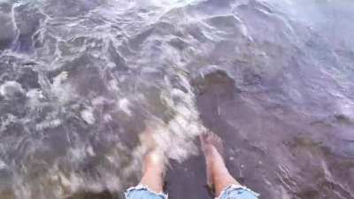 Sometimes we all need to put our feet in a lake while staring at a duck. 