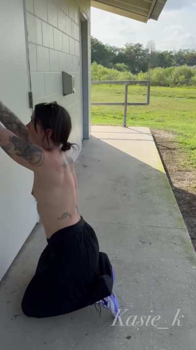 Handcuff and willing to do whatever master says