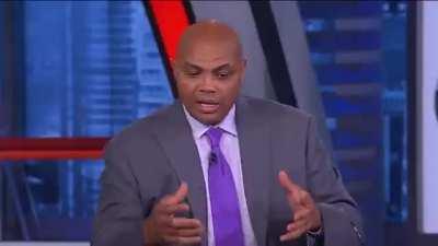 Charles Barkley with some questionable word choice when discussing physical defense