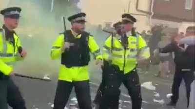 Trouble in Southport England tonight 