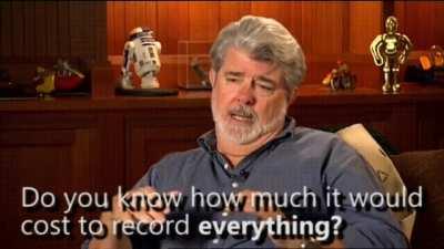 George wasn't filming the whole time