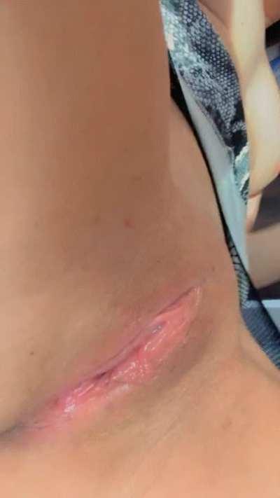 Playing with my pink pussy