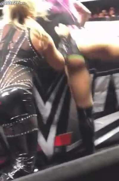 Nattie pulls Alexa's shorts