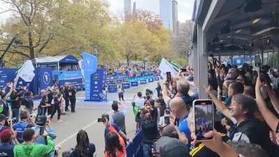 NYC Marathon finish line, 1st place finish (Males)