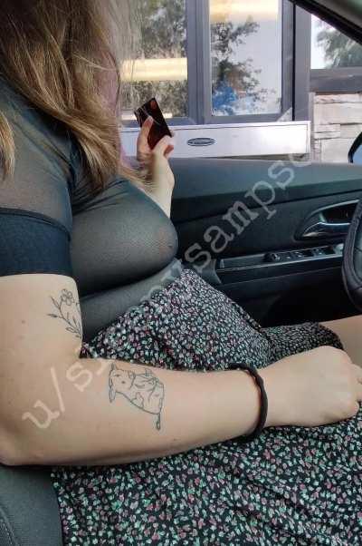 Showing off in the drive thru 