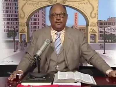 Is he quoting the Bible??? nsfw language