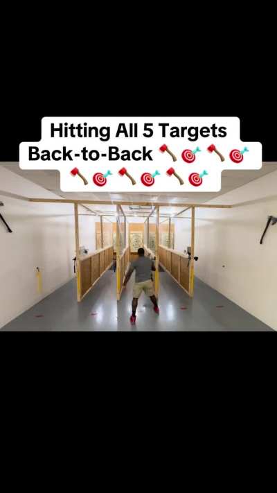 Made all 5 targets 🪓