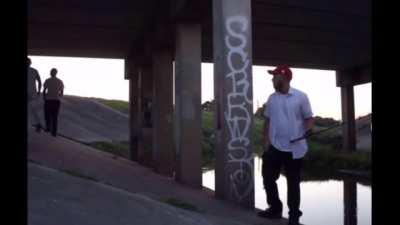 Man who is fishing almost gets robbed for his shoes