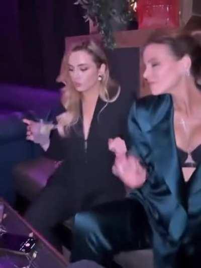 Kate Beckinsale & daughter Lily Sheen having fun in the club together