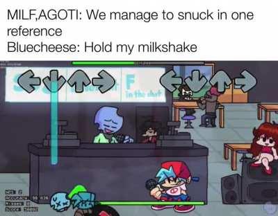 The mod is Vs cheese,and yes,his name IS Bluecheese