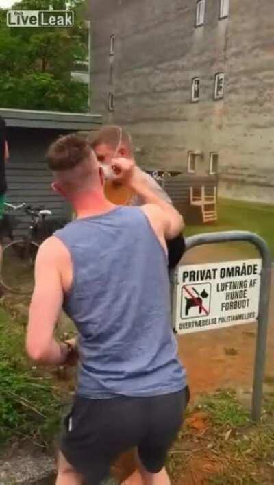 Giving my friend a cinnamon shower