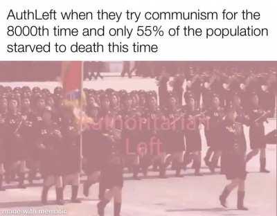 Haha AuthLeft starvation joke go brrrrrrr