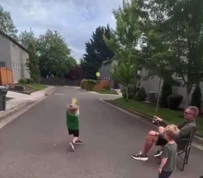 Just a father using 100% of his brain