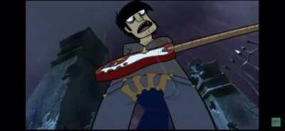 A zombie gorillaz grabed mrudoc by the jewels!?