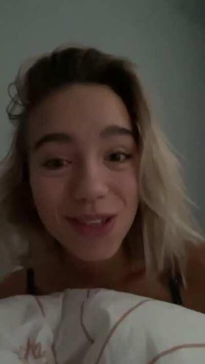 Lisa after waking up