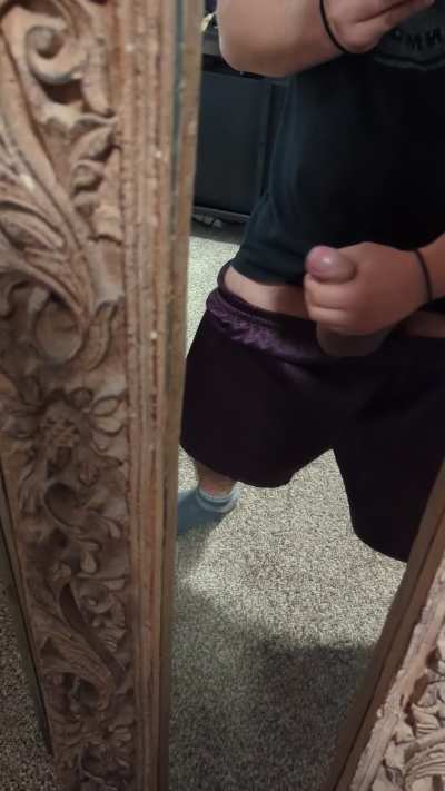 He can watch as you gag on it