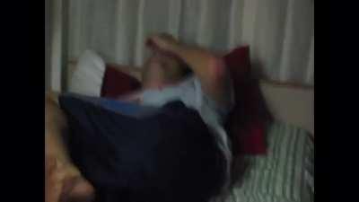 Dude gets hit in the balls with an apple