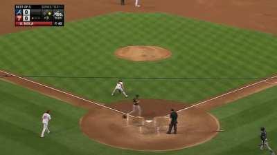 [Highlight] [Highlight] The Braves strike first in game 3 with an RBI single by Ozzie Albies that scores Ronald Acuña Jr.