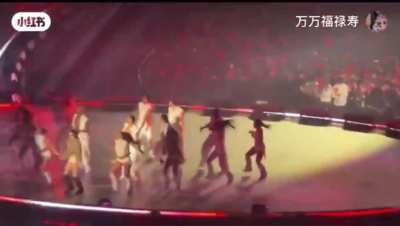 As we predicted, giving worst performance of her life while hangover