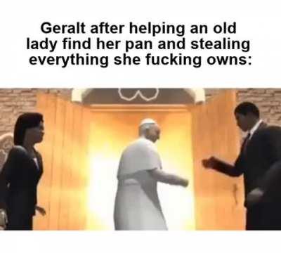 It's The Witcher's code and all that