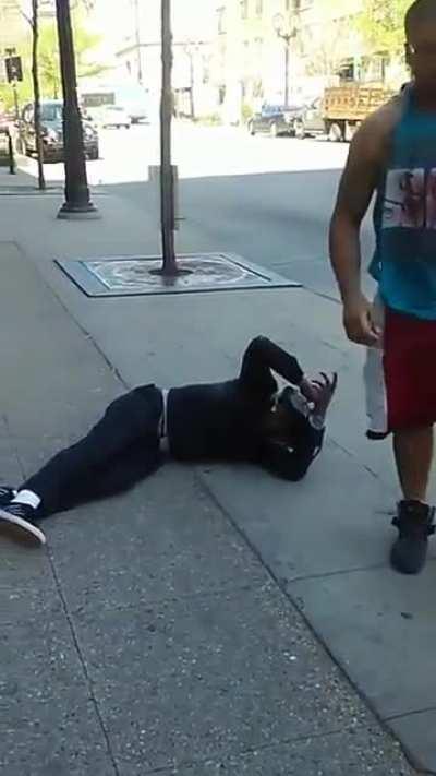 Wrestler marched him down Jason Voorhees style