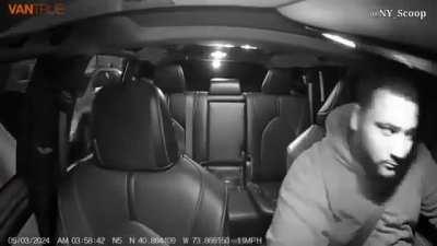 Idiot tries to shoot driver.