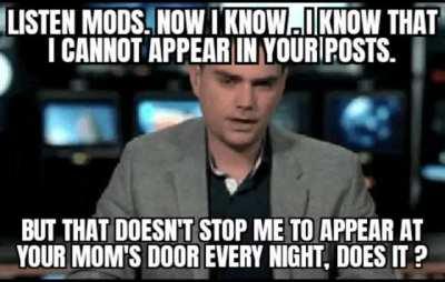 Nothing personal mods😎