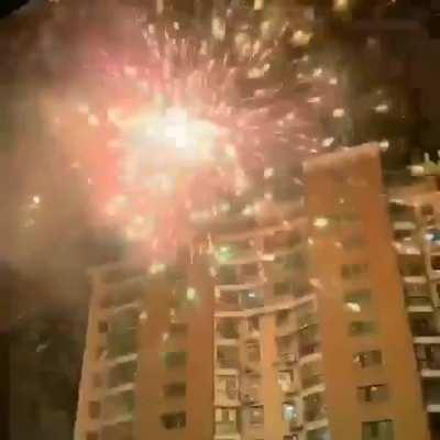 Reversed Fireworks look like a Galaxy Forming!