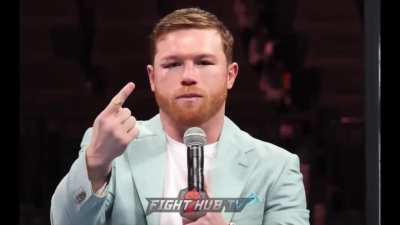 Canelo Alvarez: “Whether you think I don’t want to fight with (David)Benavidez, but look what he has accomplished…NOTHING. 1 single champion, Anthony Dirrell. Please, don’t disrespect me” 🦆🦆🤣🤣
