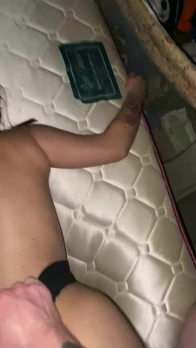 You and your friends are playing xbox. The white boy you bully at school is fucking your sister in her room. You can hear her begging him to breed her with a white baby.