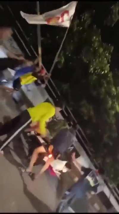 'Tawuran' or a brawl between students from different school in Indonesia. (Caution: contain image of severed hand)