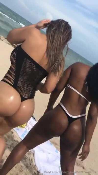 At the beach like 🌾👀🌾